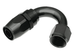 Red Horse Performance - 12 150 Degree Female Aluminum Hose End  Black - 1150-12-2