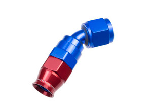 Red Horse Performance - 04 An 45 Degree Ptfe Reusable Hose End Blue - 1245-04-1