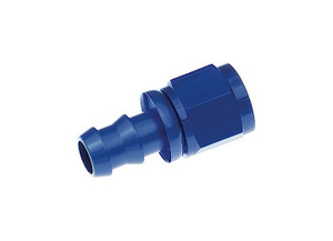 Red Horse Performance - 10 Straight An/jic Hose End Push Lock  Blue - 36800