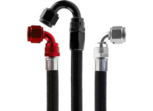 Red Horse Performance - 10 Eseries Black 235 E85 Compatible Stainless Core Hose  20 Feet - 235-10-20