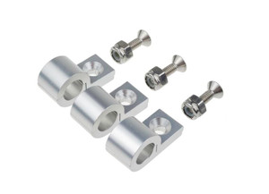 Red Horse Performance - 1/4 Polished Aluminum Line Clamps  6pcs/pkg - 320-14-5