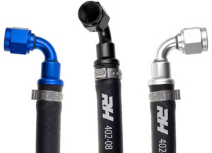 Red Horse Performance - 06 402 Series Black Push Lock Hose 10 Feet - 402-06-10