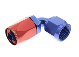 Red Horse Performance - 06 90 Degree Female Aluminum Hose End  Red&blue - 1530520