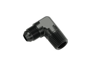 Red Horse Performance - 08 90 Degree Male Adapter To 12 (3/4) Npt Male  Black - 822-08-12-2