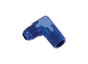Red Horse Performance - 10 90 Degree Male Adapter To 06 (3/8) Npt Male  Blue - 822-10-06-1
