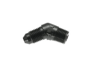 Red Horse Performance - 10 45 Degree Male Adapter To 08 (1/2) Npt Male  Black - 823-10-08-2
