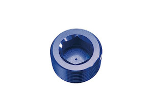Red Horse Performance - 02 (1/8) Npt Hex Head Pipe Plug  Blue  2/pkg - 932-02-1