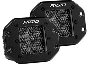 Rigid - Dseries Pro Spot Diffused Midnight Flush Mount | Pair - 212513BLK