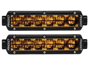 Rigid - Srseries Pro Dot/sae J583 6inch Fog Light Selective Yellow Surface Mount | Pair - 906704