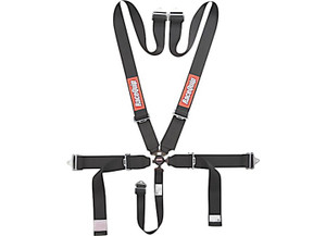 Racequip - Latch & Link 5 Point Auto Racing Harness Set; Sfi 16.1 Seat Belt Set; Black - 711001
