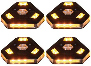 Race Sport Lighting - White And Amber Wireless Micro Sized Strobe Light 4pack - 1007778