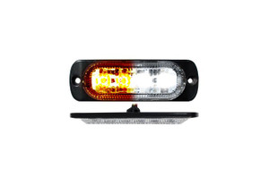 Race Sport Lighting - Switching 4led Ultra Slim Flush Mount 19flash Pattern Marker Strobe Light(whit - RS70014W-A