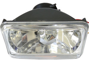 Race Sport Lighting - 4x6in Diamond Cut Headlight Conversion Lenses - RS-7012B