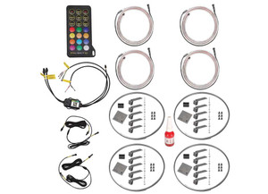 Race Sport Lighting - 1418in Adjustable Rgbw Multicolor Led Wheel Light Kits - RSCWL10