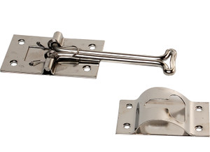 RV Designer - Entry Door Holder  Self Closing Stainless Steel Intin  4in - E224