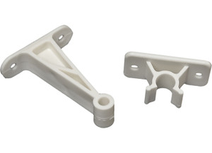 RV Designer - Entry Door Holder  Plastic Clip  3in  White - E241