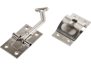 RV Designer - Entry Door Holder  Stainless Steel  45 Degree  Self Closing - E275