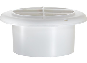 RV Designer - Provent Dampered 4in White - H820