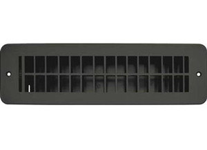 RV Designer - Vent Register Black Plastic Dampered 2.25inx10in - H841