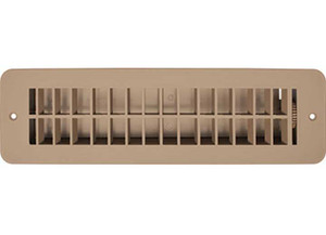 RV Designer - Vent Register Tan Plastic Damp 2.25inx10in - H861