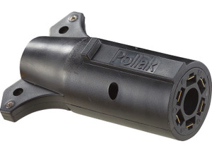 RV Designer - 7way Rv To 6way Round Adapter (auxiliary Pin In Center) - P729