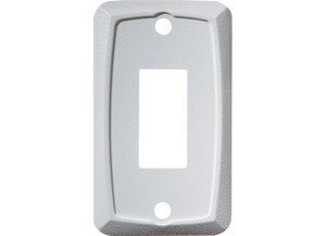 RV Designer - White Single Mounting Plate  Cutout .550in X 1.125in - S381