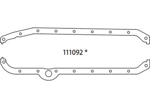 SCE Gaskets - Sbc Oil Pan 8085 Rt Dipstick - 111092