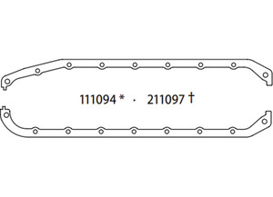 SCE Gaskets - Oil Pan Set Sbc Bowtie Block - 111094