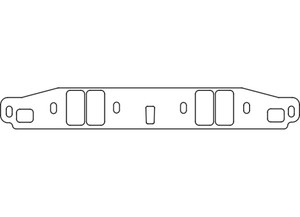 SCE Gaskets - Chrysler 318360 Mag Ported Ac Cu Seal Pro Intake Gskt Set - 269112