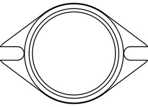 SCE Gaskets - 2 Bolt 2.5        Collector - 4200