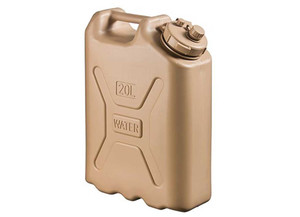 Scepter - 5 Gallon / 20 Litre Military Water Container  Generic Markings  Sand - 5935