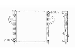 Sherman - Radiator 1 Row W/ Air 2.4l L4 Gas Eng Liberty W/at 0205 - 92482