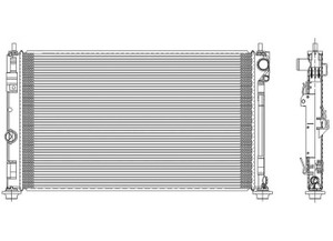 Sherman - Radiator 1 Row W/ Or W/o Air Caliber 0709 Exc Srt4; Patriot 0709; Sebring 07 - 92951