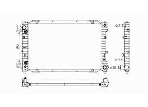 Sherman - Rad 1 Row W/or W/o Air W/or W/o Hdc Plastc Tnk/alum Core 20l L4 Escap 0107;tribut 0106;marinr 050 - 99429