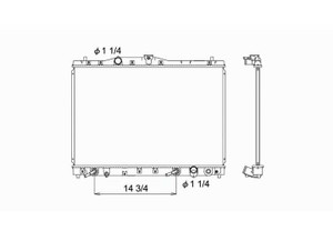 Sherman - Radiator 1 Row W/ Or W/o Air 3.5l V6 Acura 3.2rl 9604 - 99691