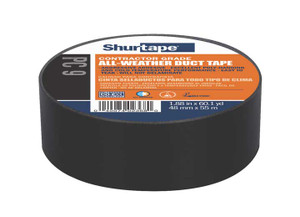 Shurtape Technologies - Duck Pro By Shurtape Pc 9 Contractor Grade Coextruded Duct Tape  Black  9.0 Mils  48mm X 55m - 105462