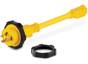 Sierra - Pigtail Adapter Connect A 30a 125vac Male Dockside To A 15a 125vac Boatside Fema - AC12510