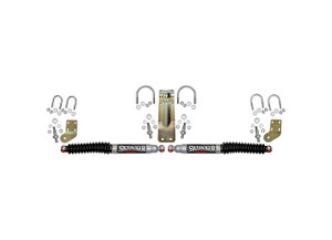 Skyjacker Suspension - Dual Stabilizer Kit Silver W/ Black Boots - 9218