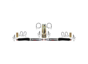 Skyjacker Suspension - Dual Stabilizer Kit Silver W/ Black Boots - 9220
