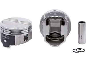 United Engine & Machine Co - 6272 Ford 289/302/393 Rod 5.155/5.090/5.956 Flat Top +11cc 4v Icon Fhr Piston Set - IC9972.030