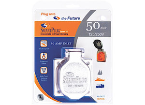 SmartPlug - 50 Ampstainless Steel Inlet W/ Ss Cover Assembly - BM50S