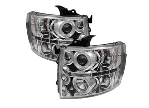Spyder Automotive - 0713 Silverado 1500/0714 2500hd/3500hd Projector Headlightsled Haloled  Drive/pass - 5009500