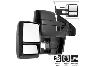 Spyder Automotive - Pair 0010 F350/9910 F450/9903 F550/0005 Excursion Manual Telescoping Mirrors - 9935350