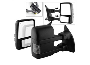 Spyder Automotive - 0815 Superduty L&r Manual Extendable  Power Heated Adjust Mirror With Led Sign - 9935831