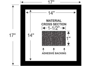 Steele Rubber - Rv Air Conditioner Gasket Kit - 99-4111-207