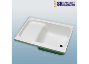 Specialty Rec - Step Tub 24 X 36 X14 Rh Drain White - ST2436WR