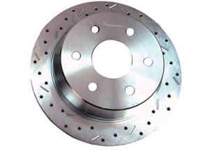 Stainless Steel Brakes - (dpn)9906 Gm 1500 Suv Drilled Slotted Plated Rear Driver Side Rotor - 23143AA3L