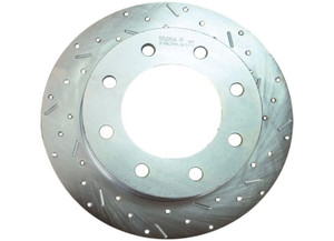 Stainless Steel Brakes - 0205 Hummer H2 Perforated Plated Slotted Rear Rotor D/s  Passenger Side - 23156AA3R