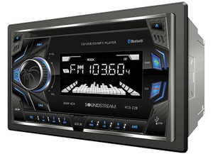 Sound Stream - 2din Cd/mp3 Head Unit W/32gb Usb Sd Aux & Bluetooth - VCD22B