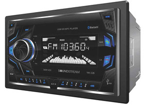 Sound Stream - 2din Digital Audio Head Unit W/32gb Usb Sd Aux & Bluetooth - VM22B